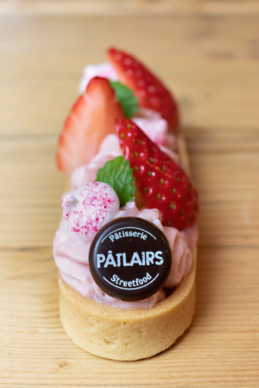 Pâtlairs mit Erdbeeren