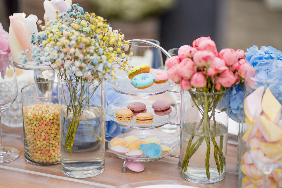 bunte Macarons